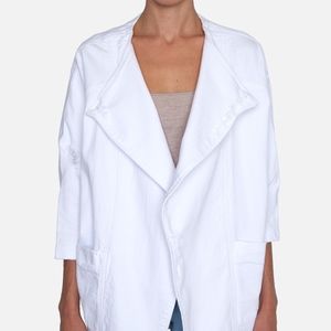 James Jeans White Painter Jacket
